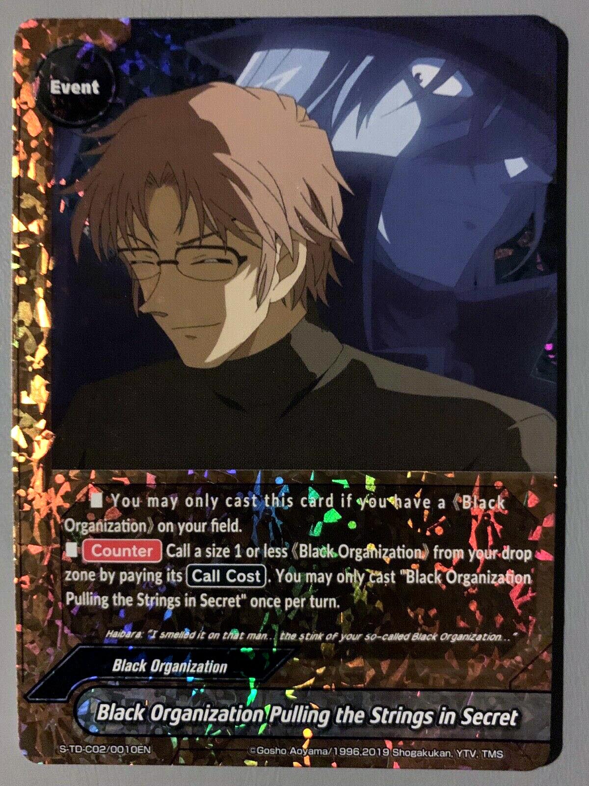 S-TD-C02/0010EN FOIL Black Organization Pulling the Strings in Secret (Parallel Foil)